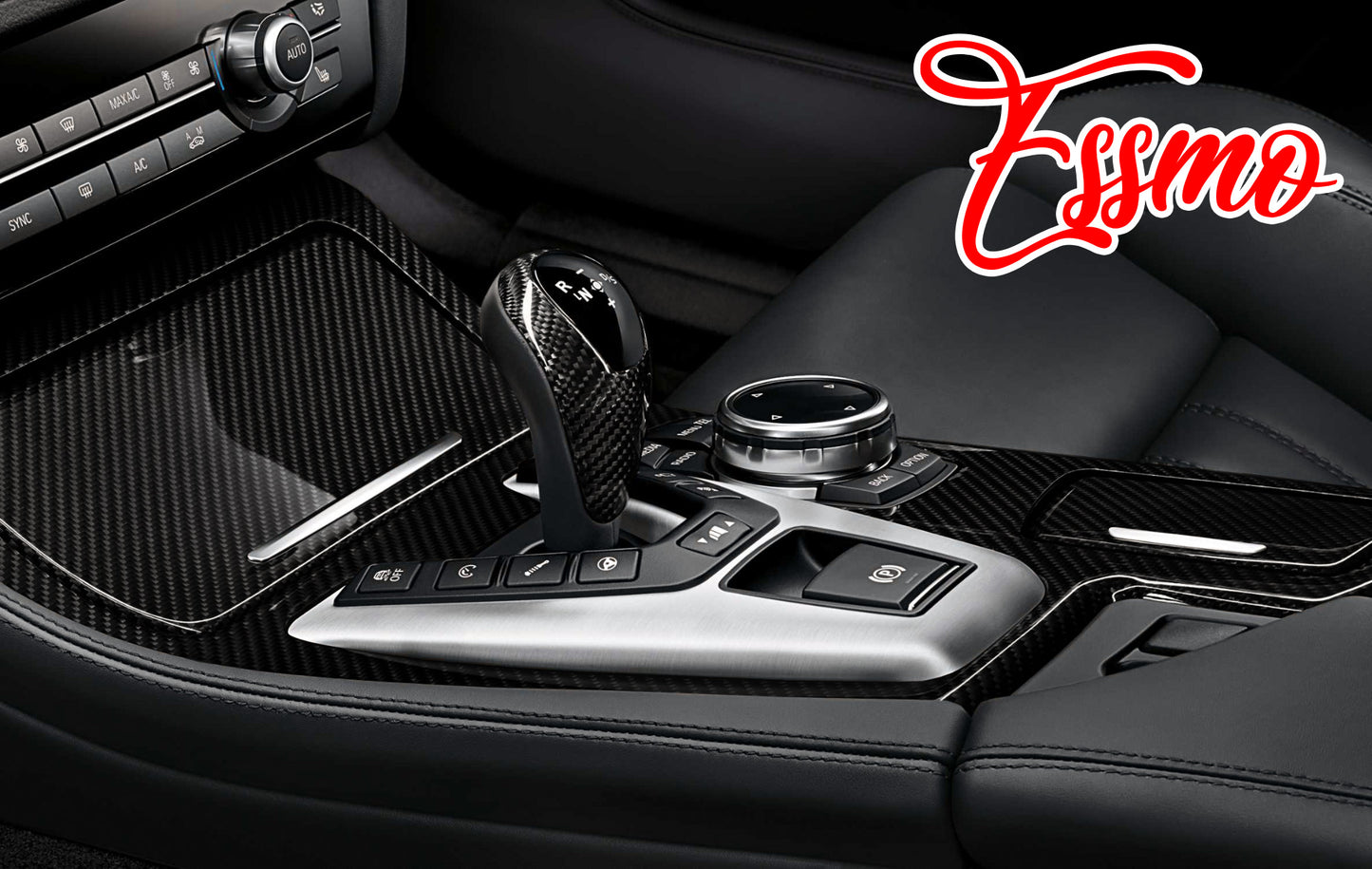 Nano TPF Carbon Fiber Gloss 9D Black Vinyl Wrap