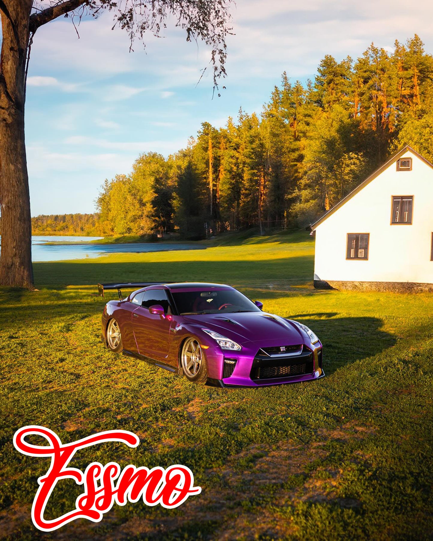 PET Super Gloss Metallic Magenta Purple Vinyl Wrap