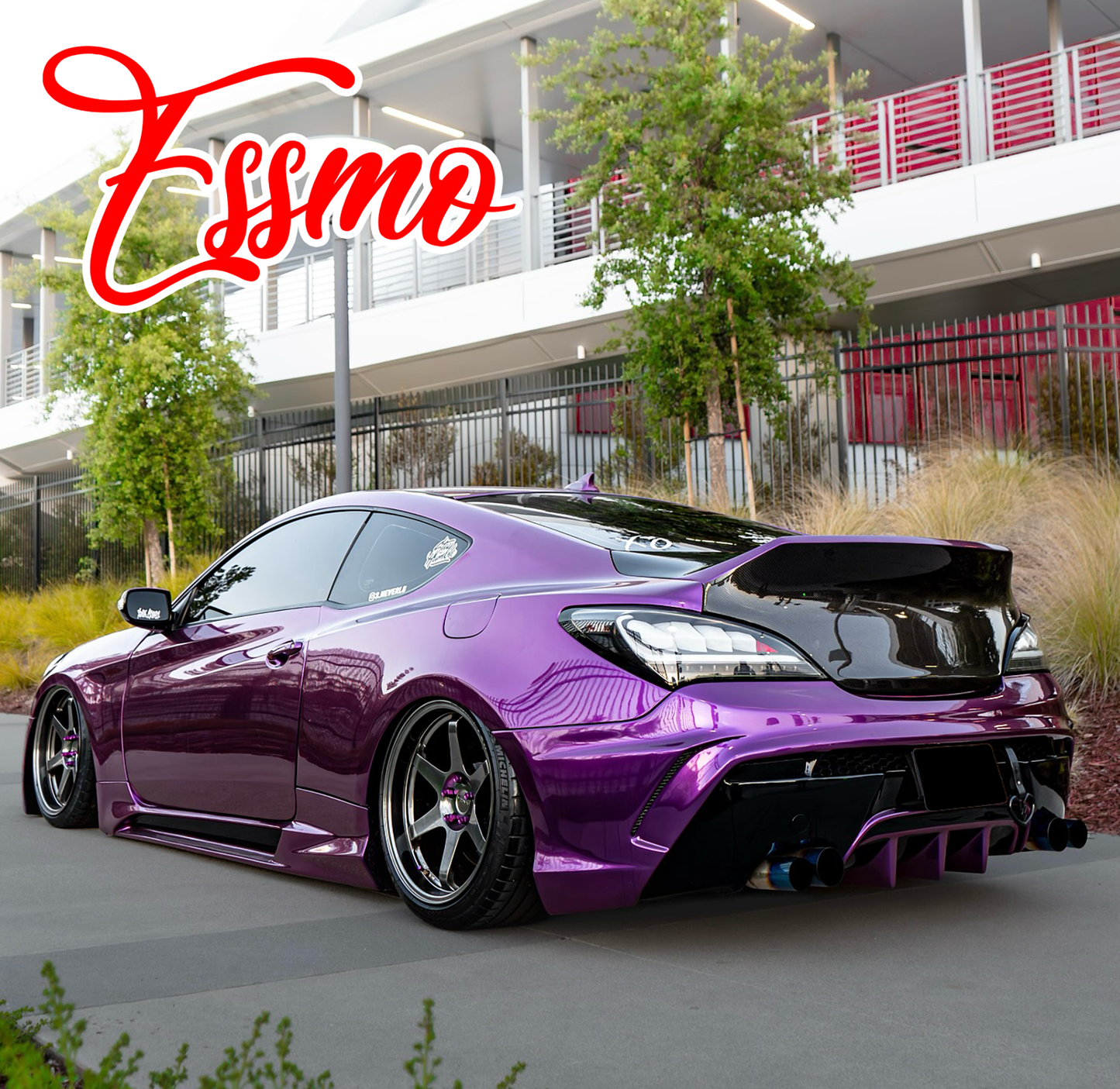 PET Super Gloss Metallic Magenta Purple Vinyl Wrap