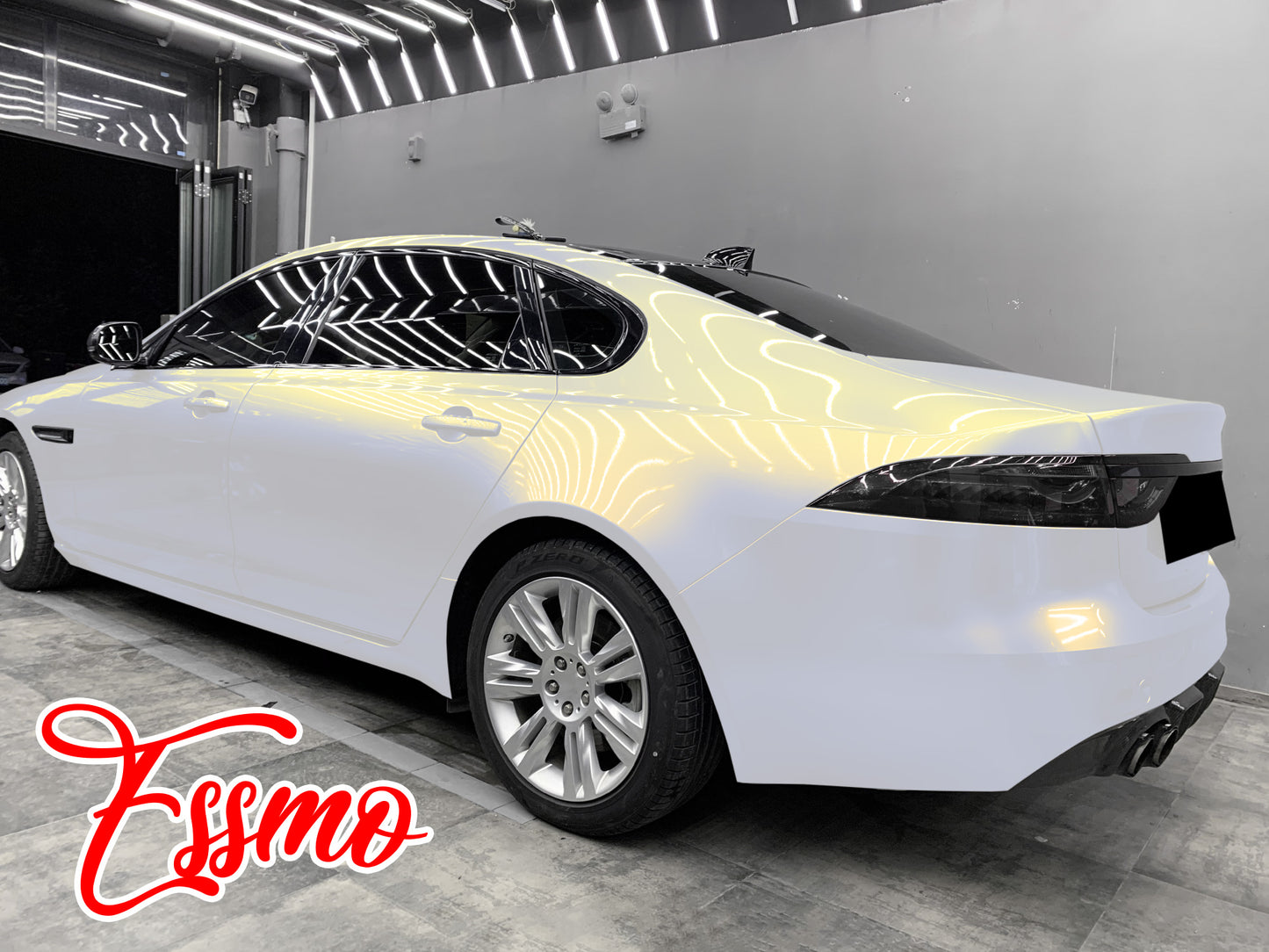 PET Pearl White Gloss White Gold Vinyl Wrap