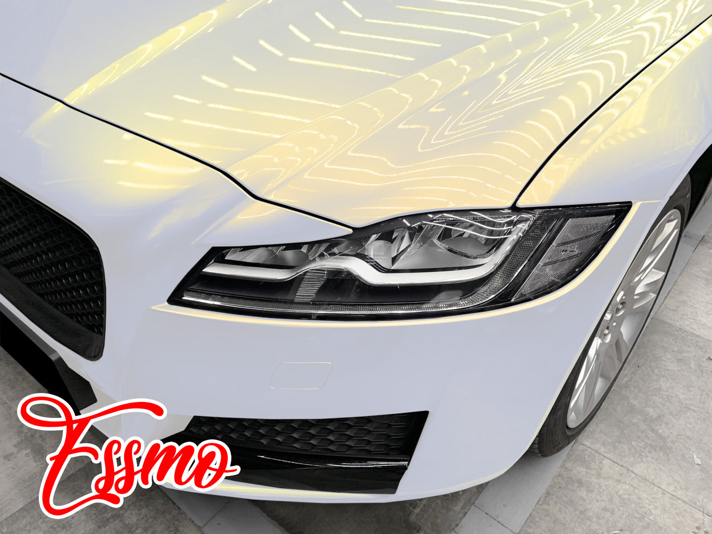 PET Pearl White Gloss White Gold Vinyl Wrap