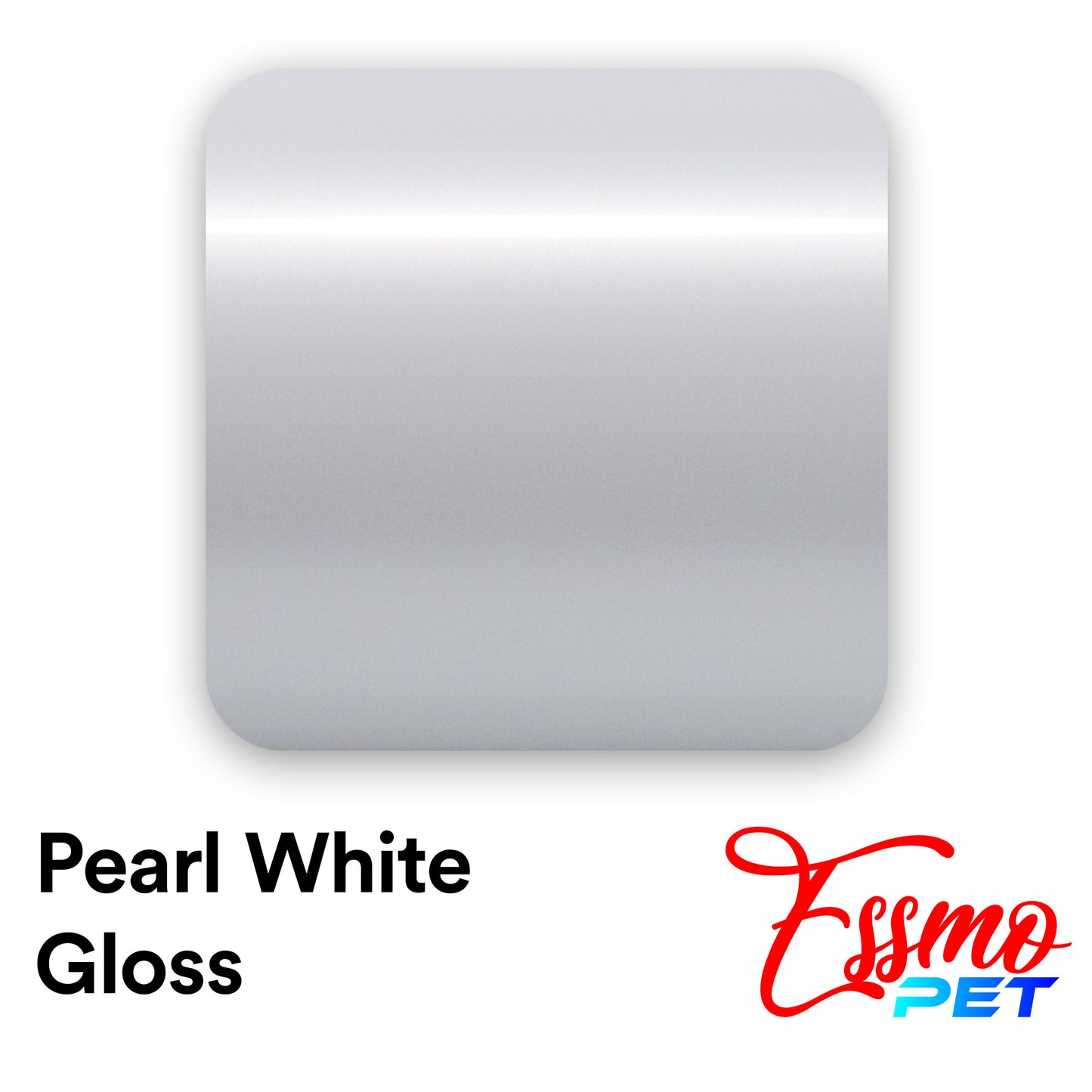 PET Pearl White Gloss White Vinyl Wrap