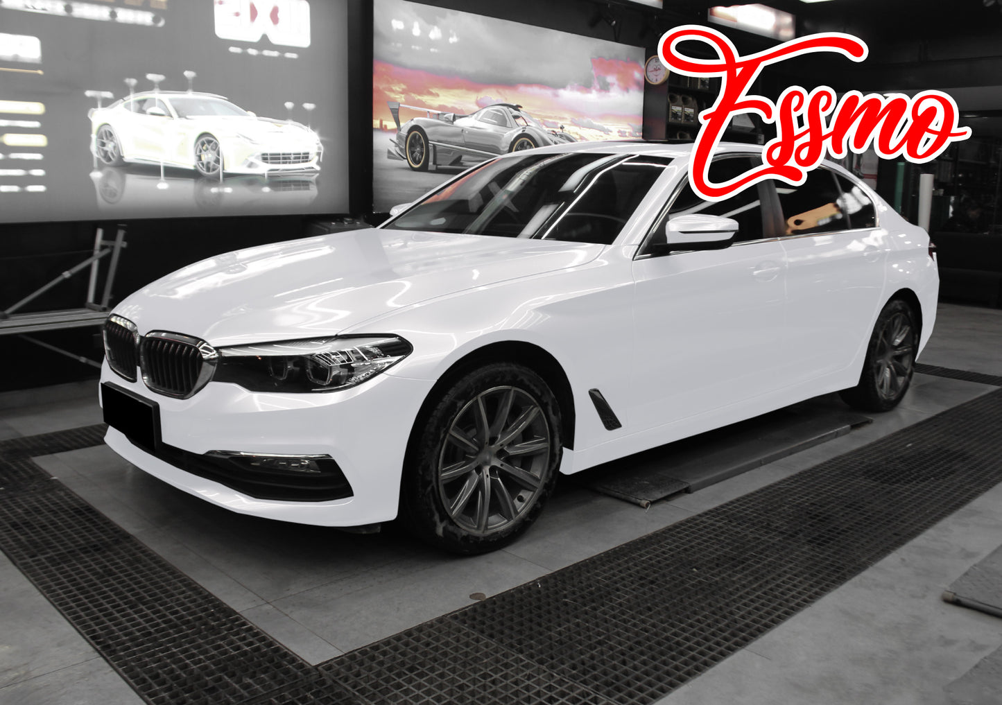PET Pearl White Gloss White Vinyl Wrap