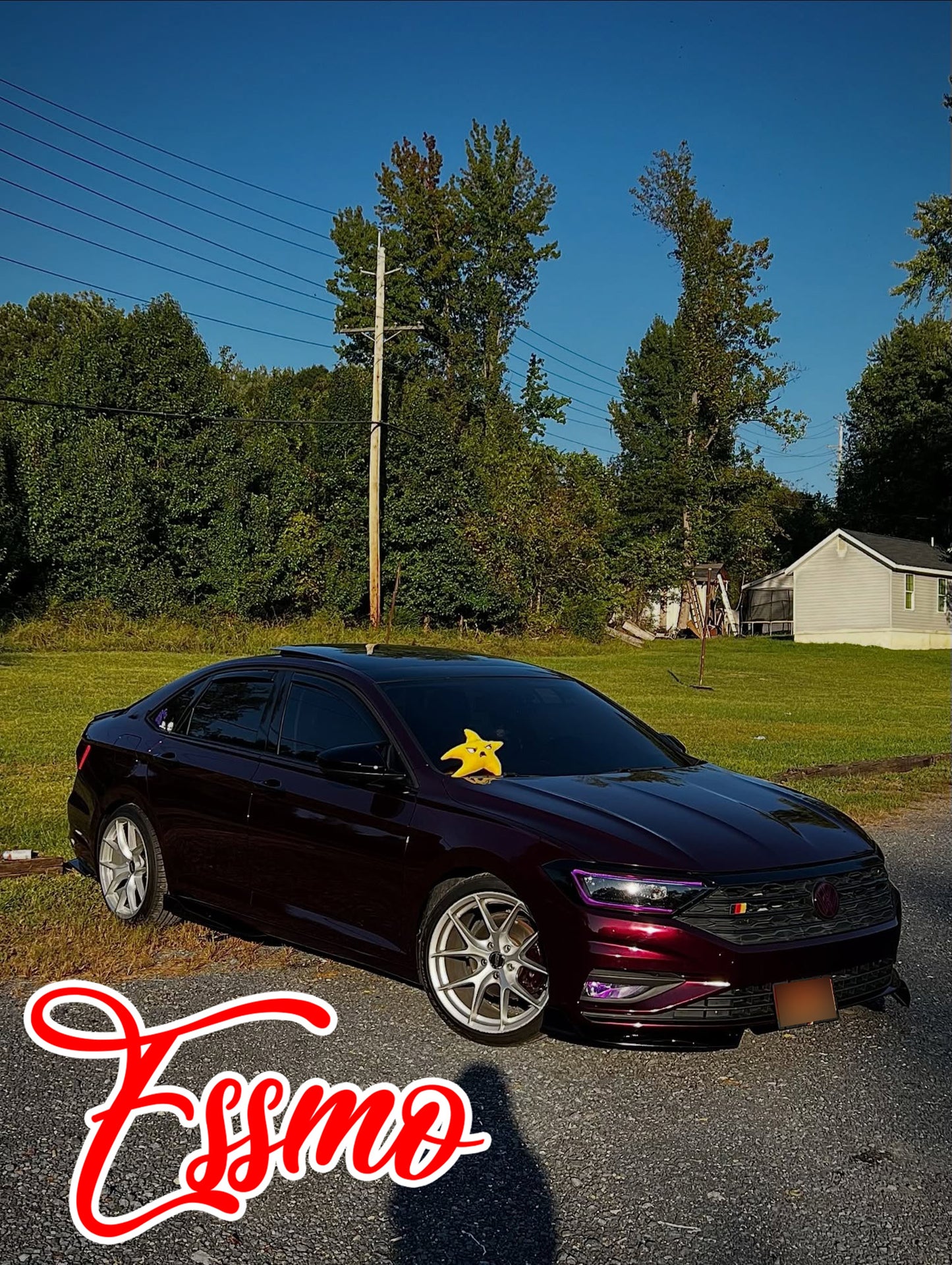 PET Super Gloss Metallic Wild Plum Purple Vinyl Wrap