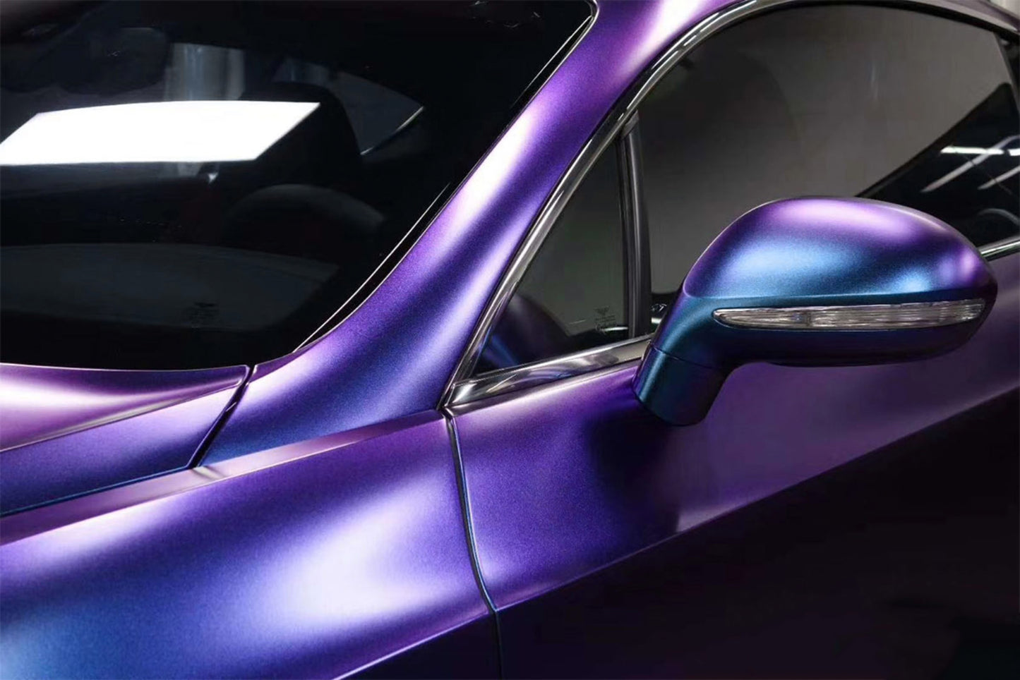 Galaxy Dust Matte Purple Blue Vinyl Wrap