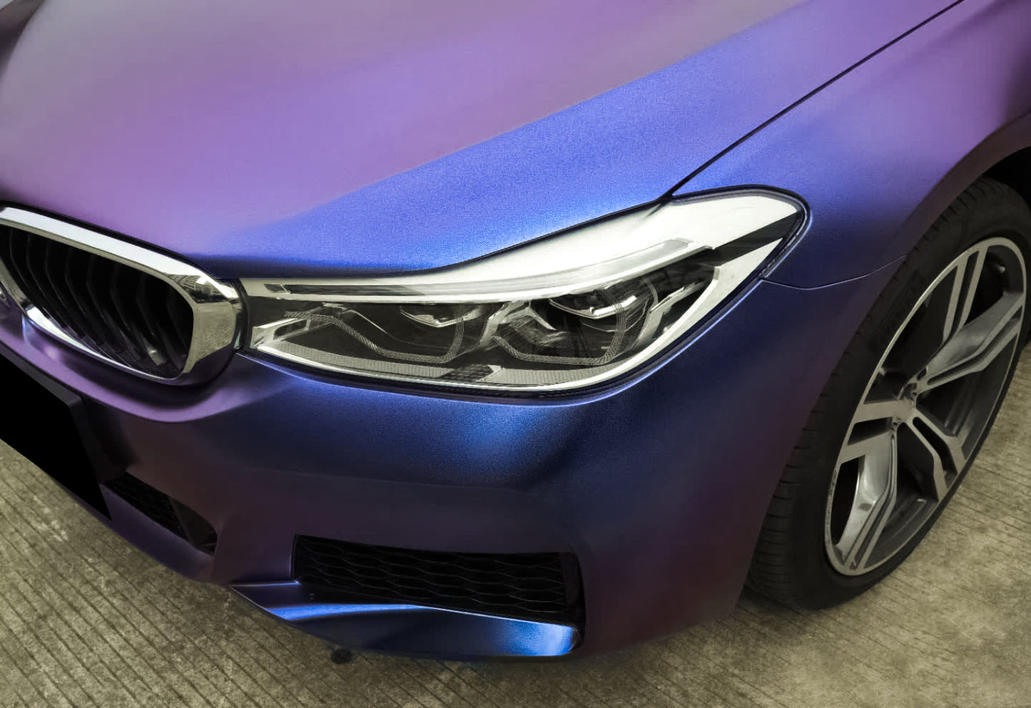 Galaxy Dust Matte Purple Blue Vinyl Wrap