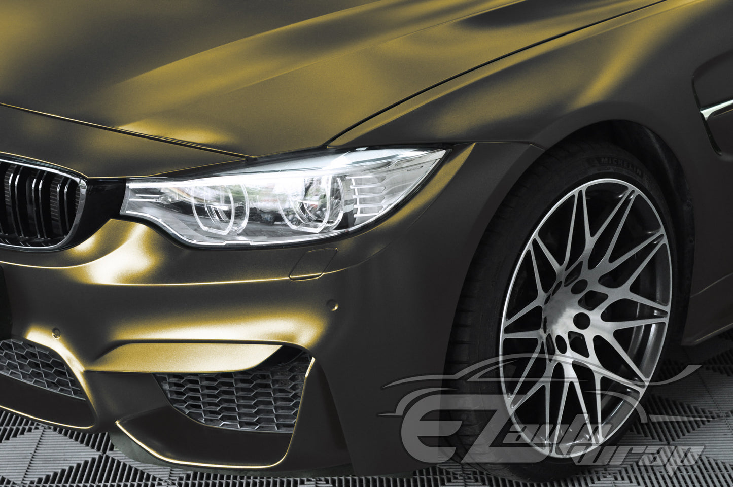 Matte Metallic Satin Pearl Bond Gold Vinyl Wrap