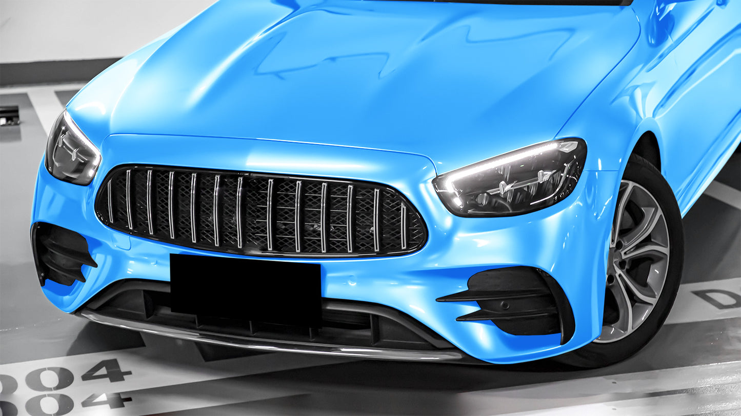 Super Gloss Metallic Sky Blue Vinyl Wrap