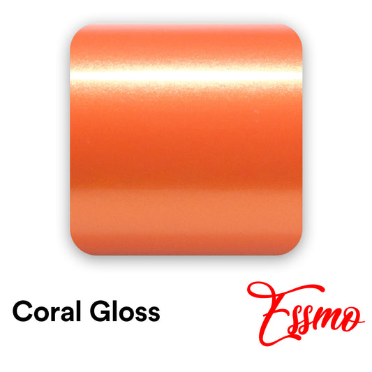 Coral Gloss Gold Orange Vinyl Wrap