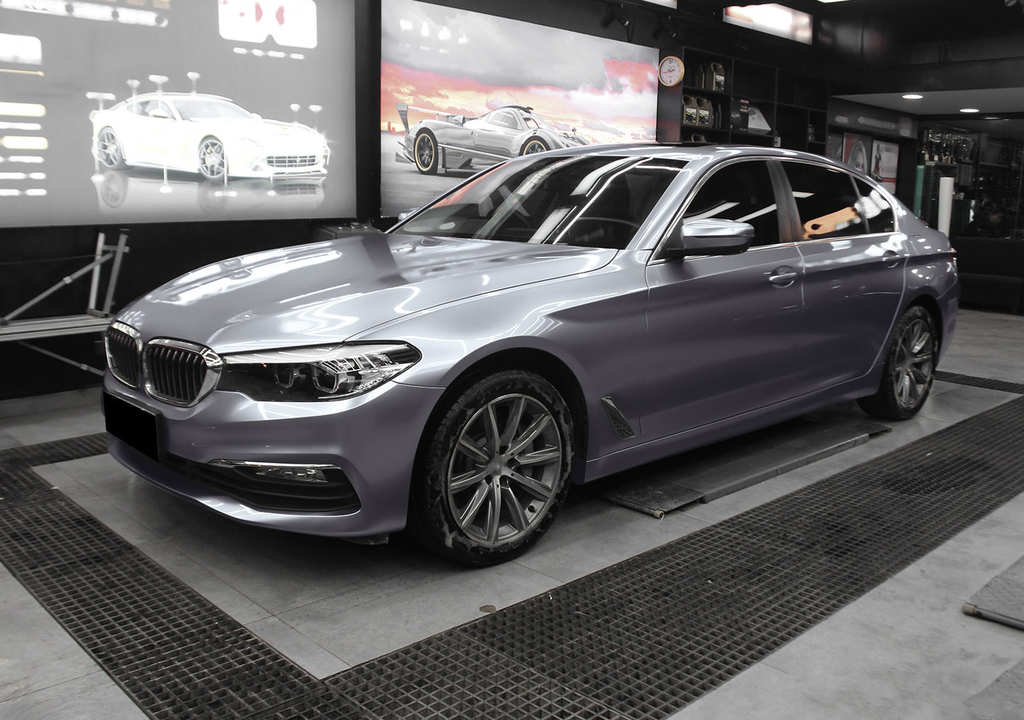 Super Gloss Metallic Shadow Gray Vinyl Wrap