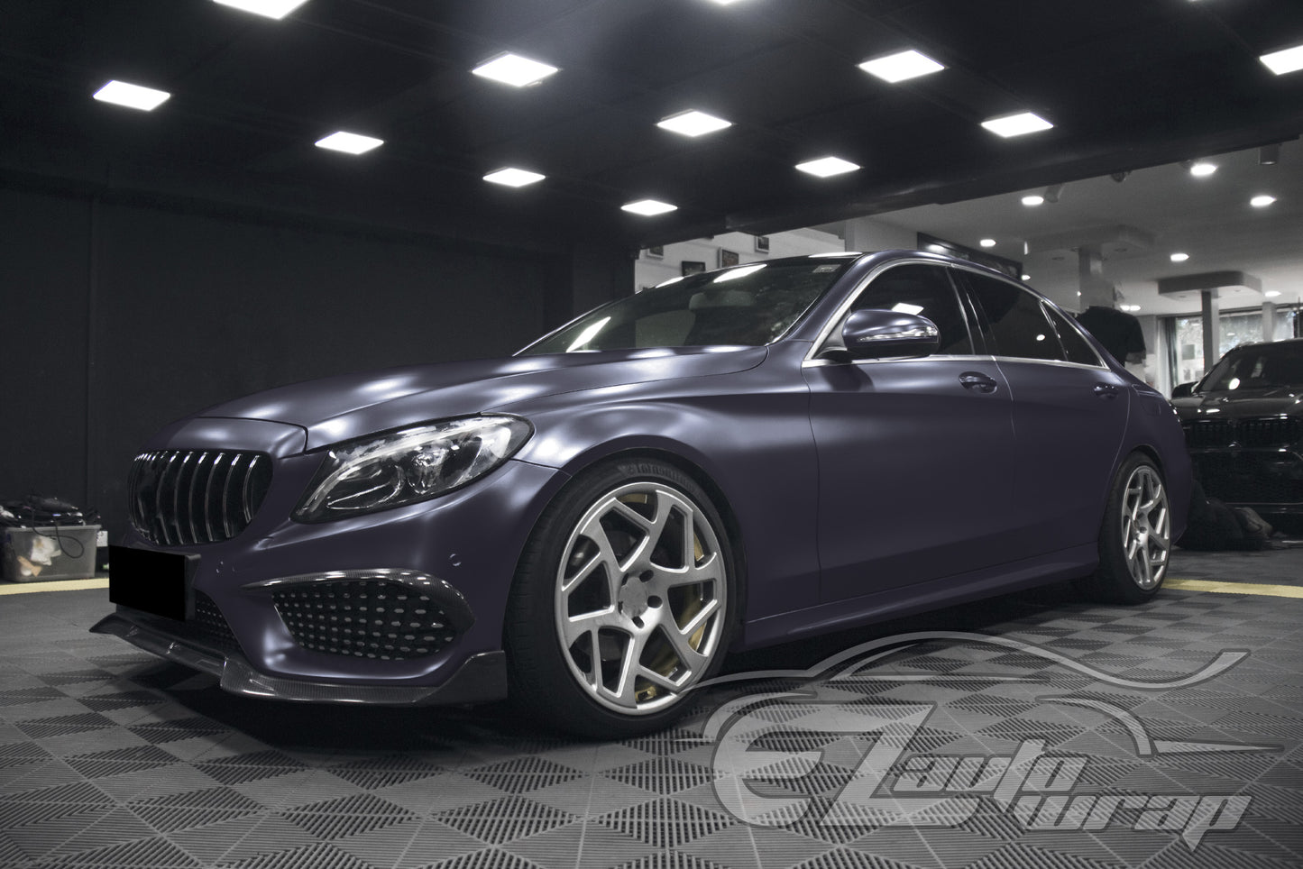 Matte Metallic Satin Pearl Charcoal Gray Vinyl Wrap