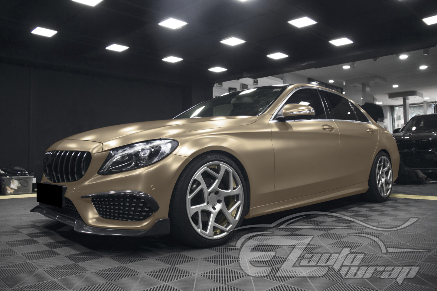 Matte Metallic Satin Pearl Champagne Gold Vinyl Wrap