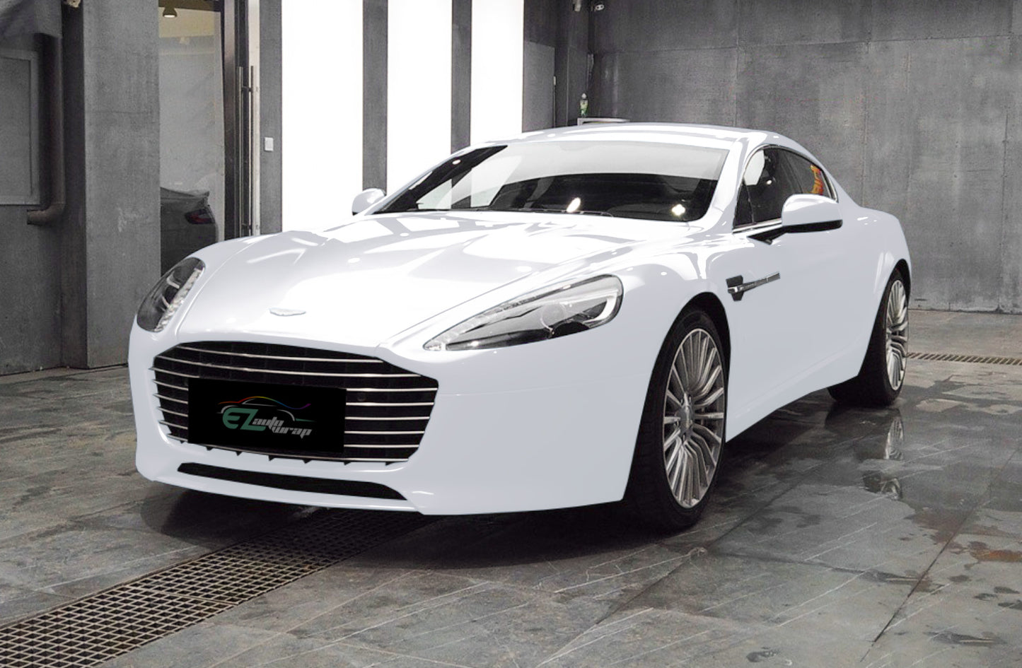 Gloss Pearl White to White Vinyl Wrap