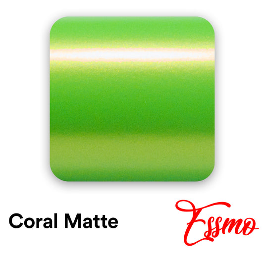 Coral Matte Gold Green Vinyl Wrap