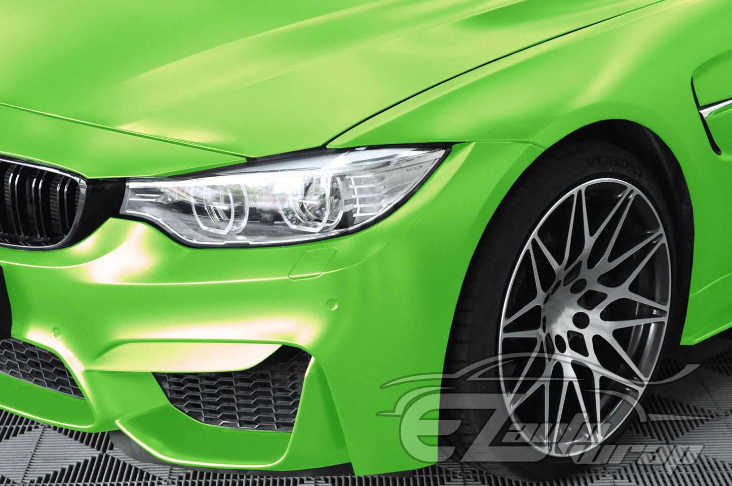 Coral Matte Gold Green Vinyl Wrap