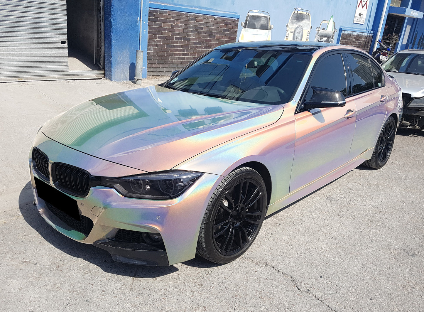 Laser Flip Gloss Silver Vinyl Wrap