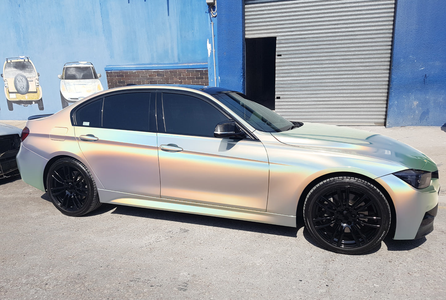 Laser Flip Gloss Silver Vinyl Wrap