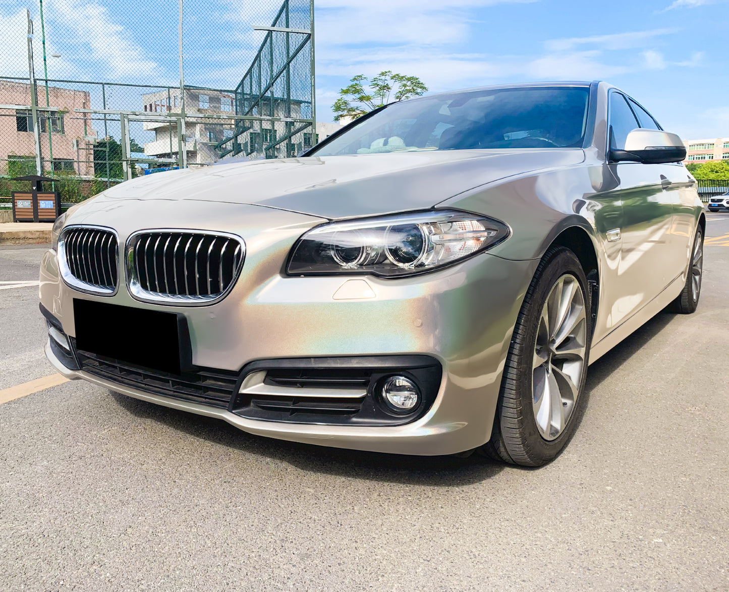 Laser Flip Gloss Silver Vinyl Wrap