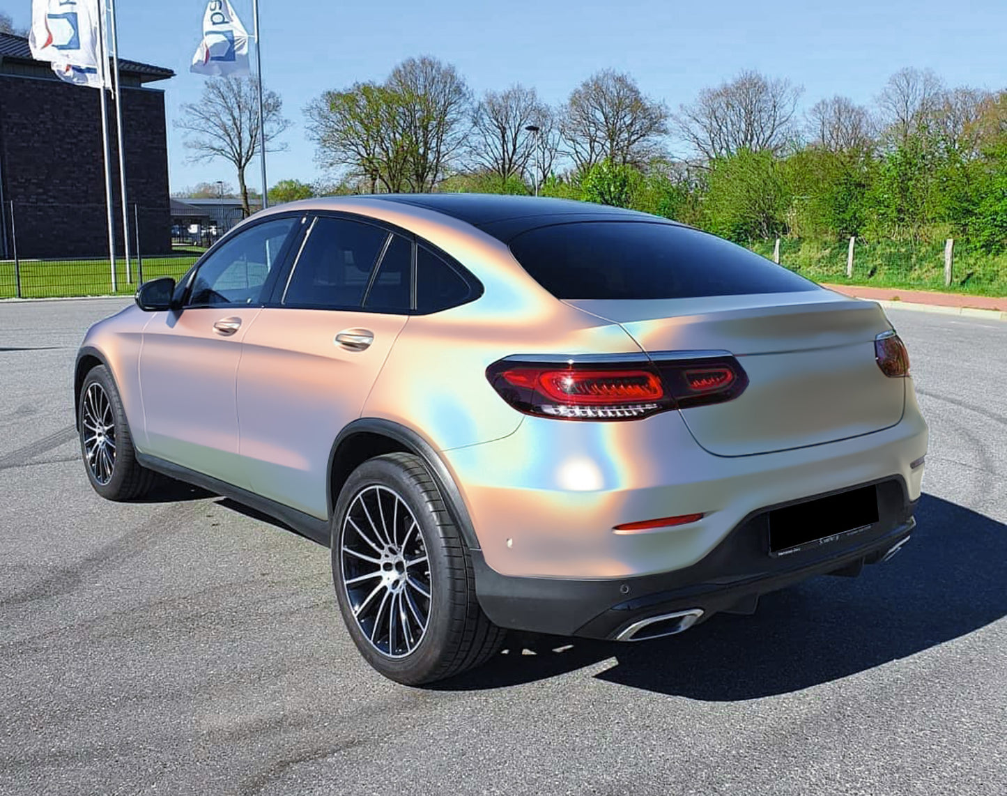 Laser Flip Gloss Silver Vinyl Wrap