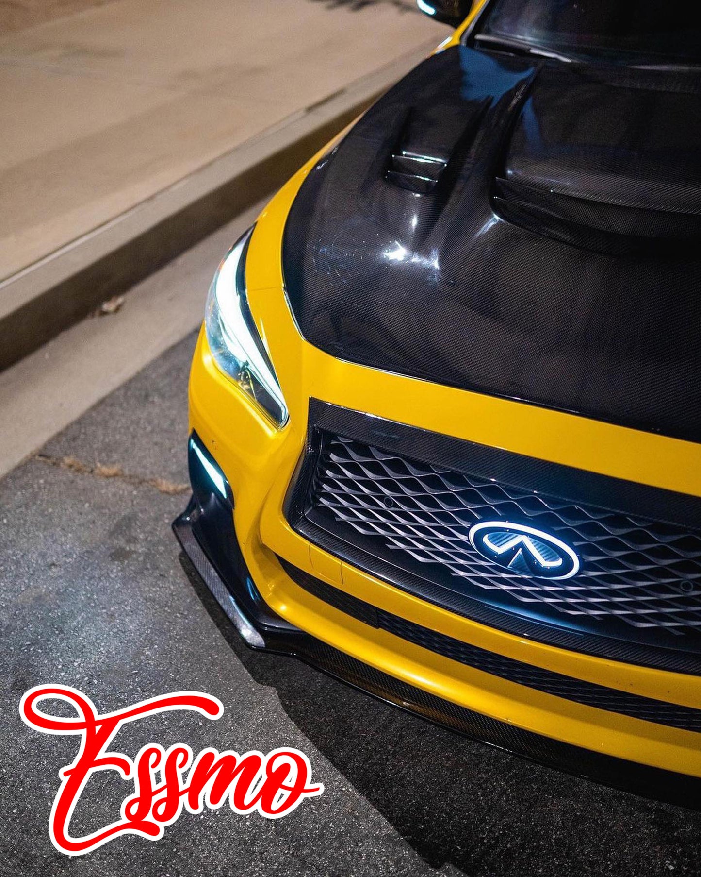 PET Super Gloss Metallic Cyber Yellow Vinyl Wrap