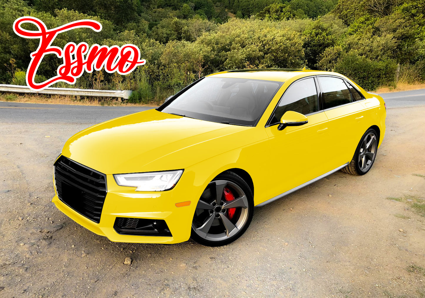 PET Super Gloss Lemon Yellow Vinyl Wrap