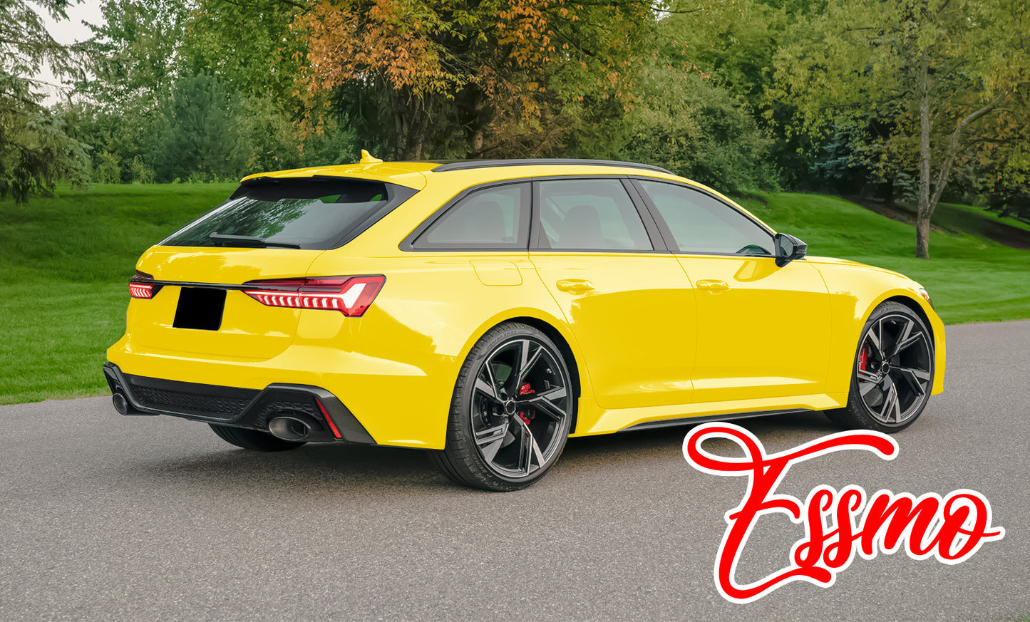 PET Super Gloss Lemon Yellow Vinyl Wrap
