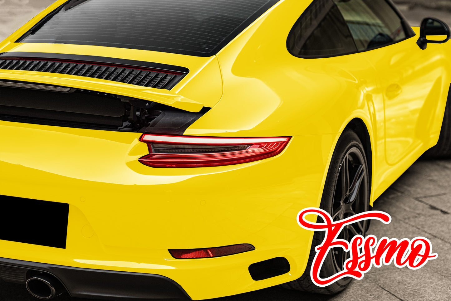 PET Super Gloss Lemon Yellow Vinyl Wrap