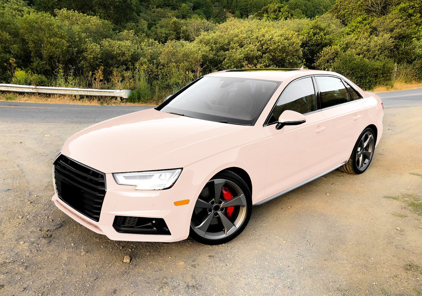 High Gloss Pale Pink Vinyl Wrap
