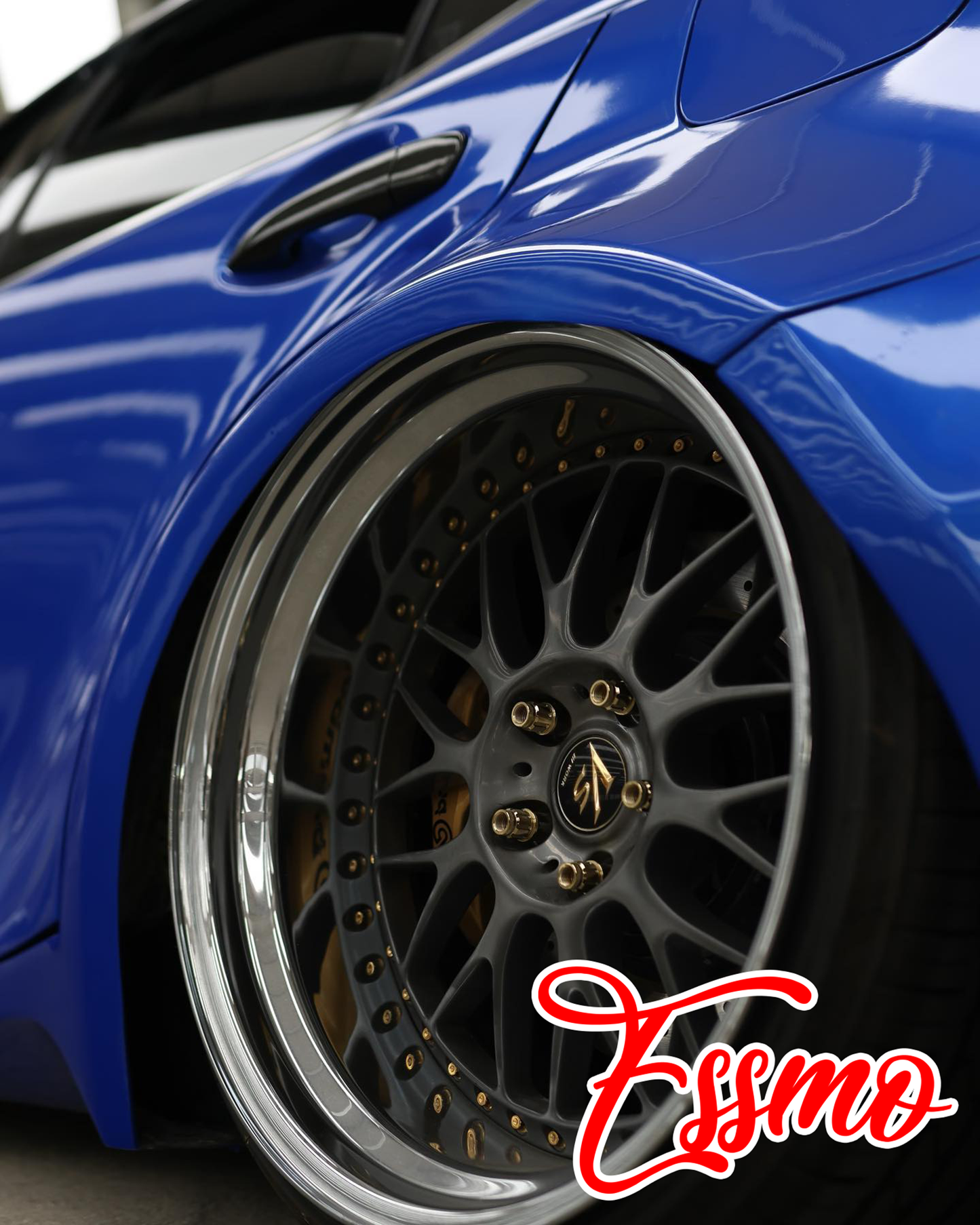 PET Super Gloss Metallic Intense Blue Vinyl Wrap