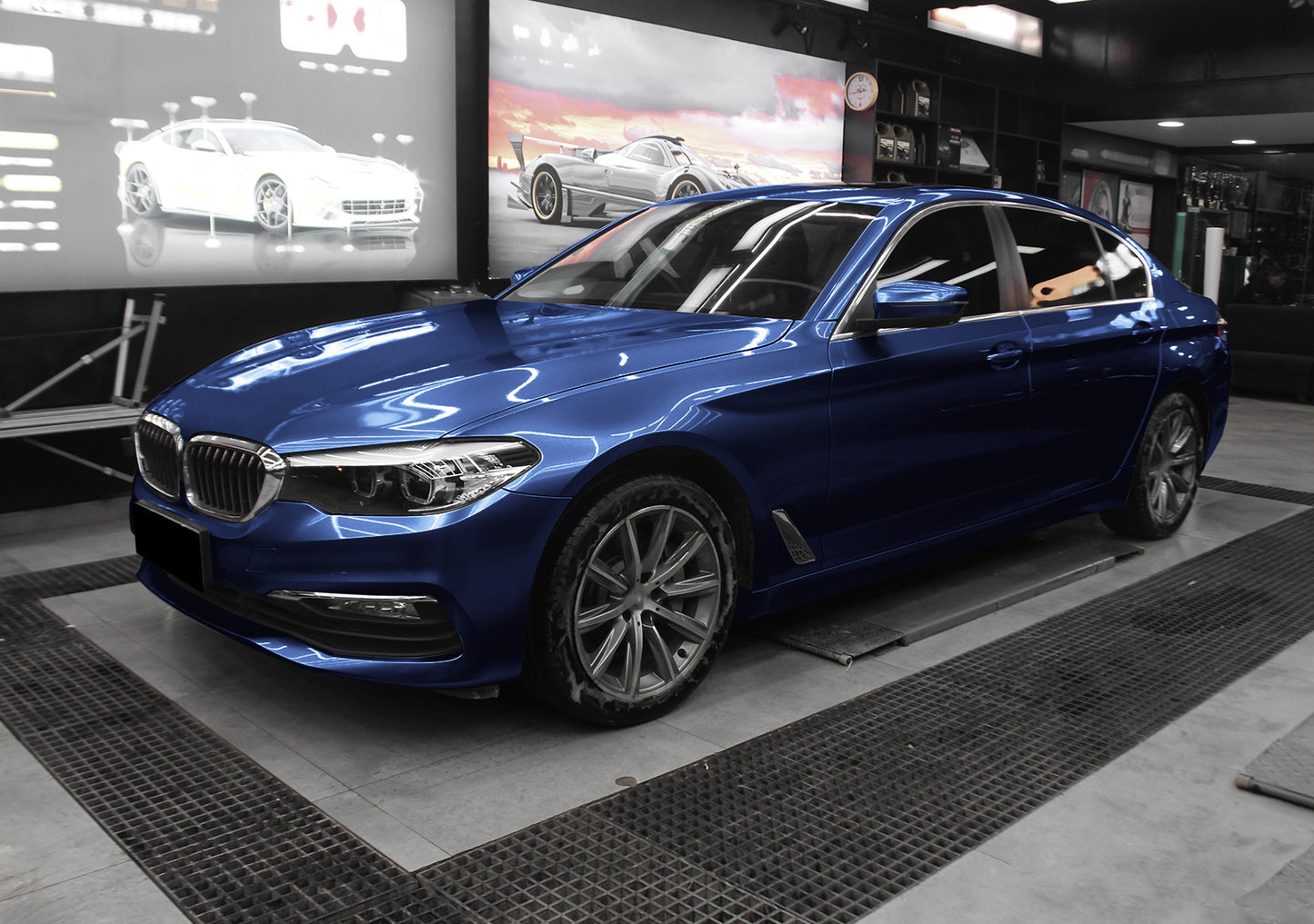 Super Gloss Metallic Midnight Blue Vinyl Wrap