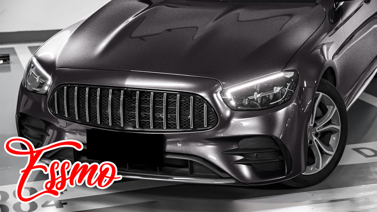 PET Super Gloss Metallic Dark Gray Vinyl Wrap