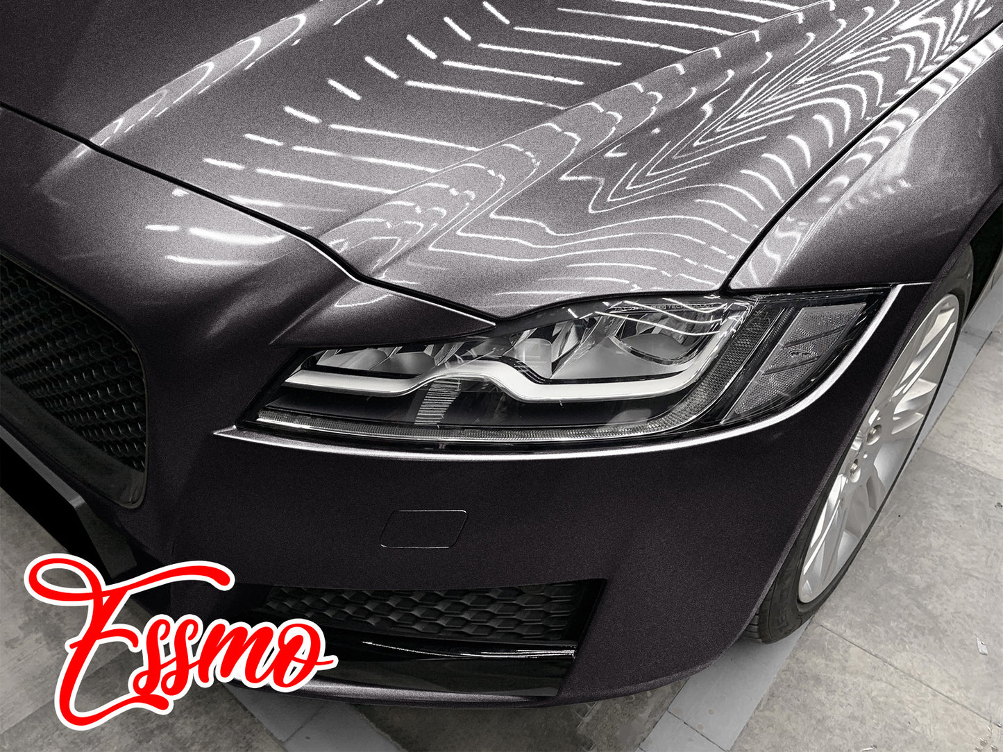 PET Super Gloss Metallic Dark Gray Vinyl Wrap