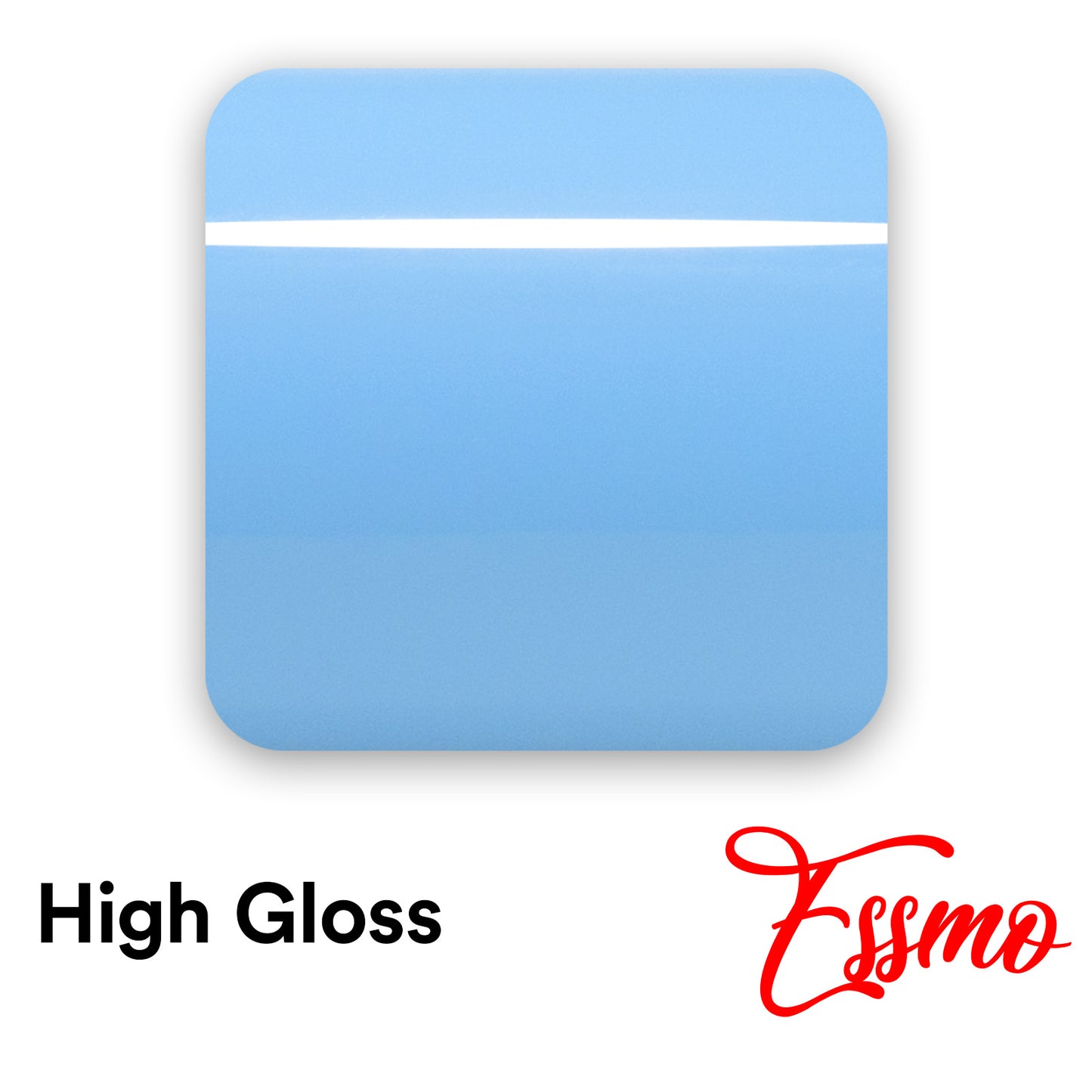 High Gloss Baby Blue Vinyl Wrap