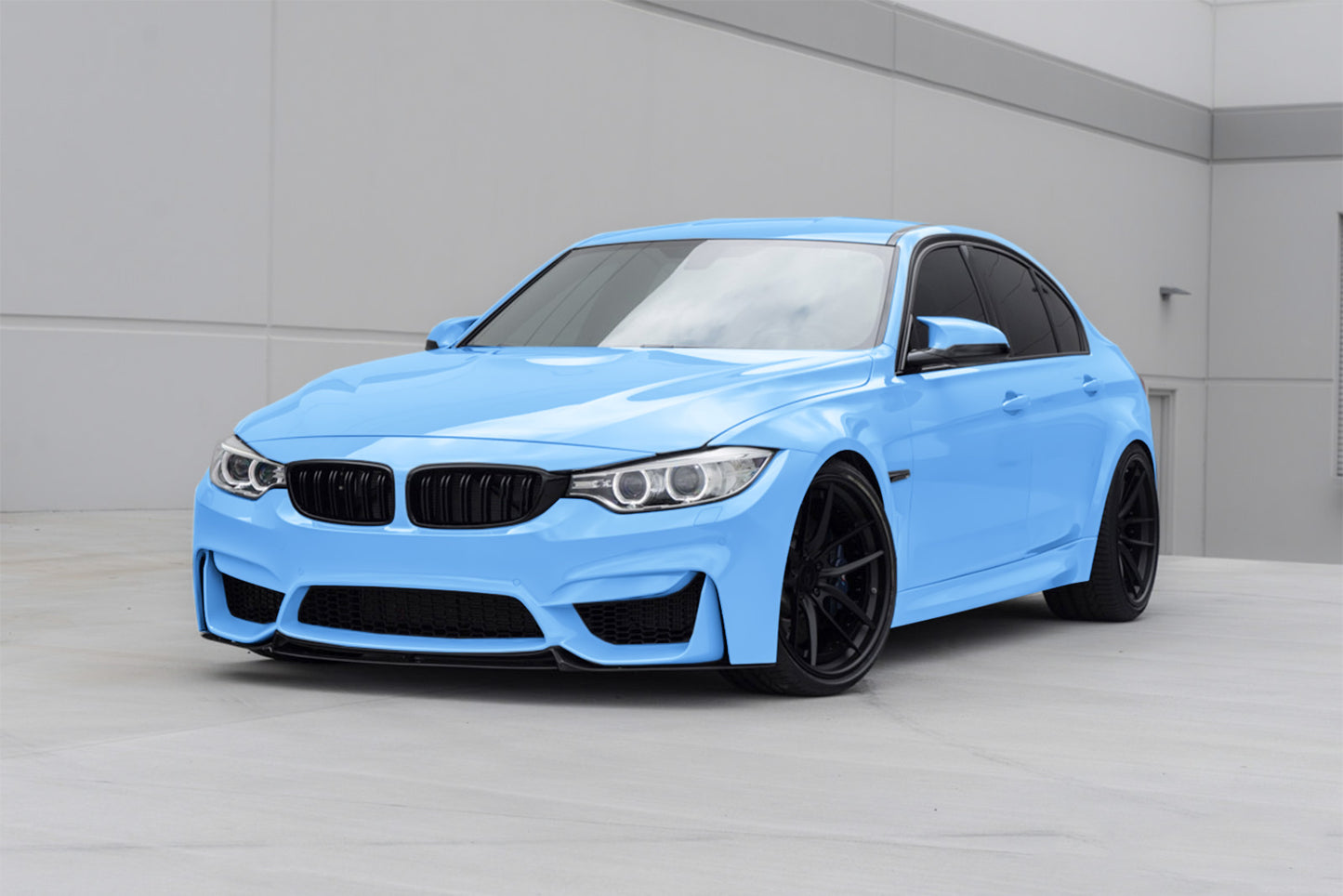 High Gloss Baby Blue Vinyl Wrap