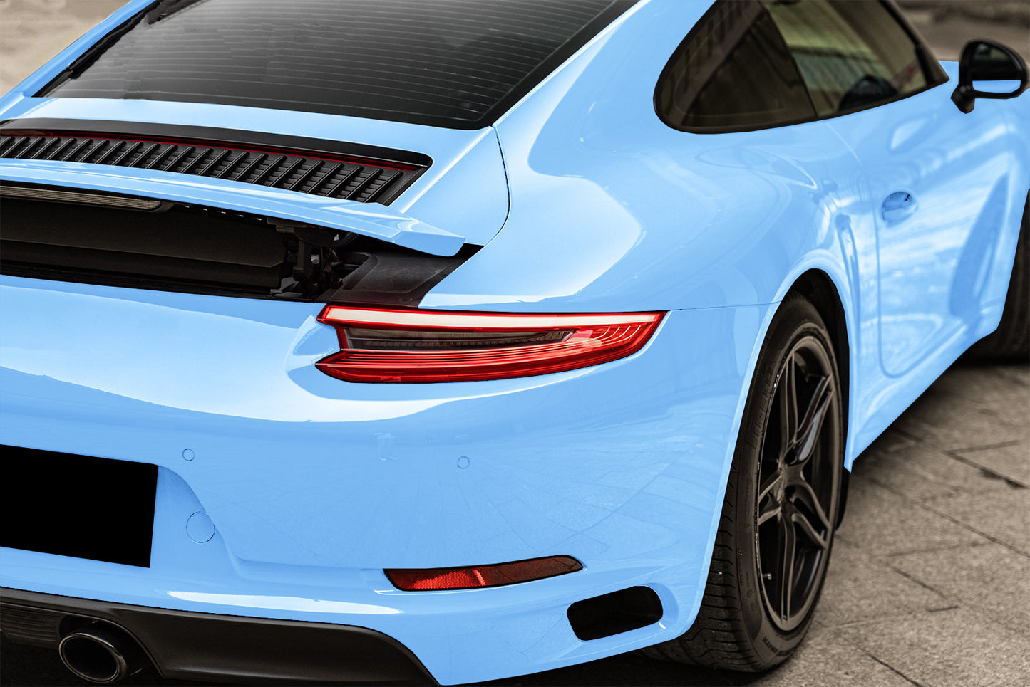 High Gloss Baby Blue Vinyl Wrap