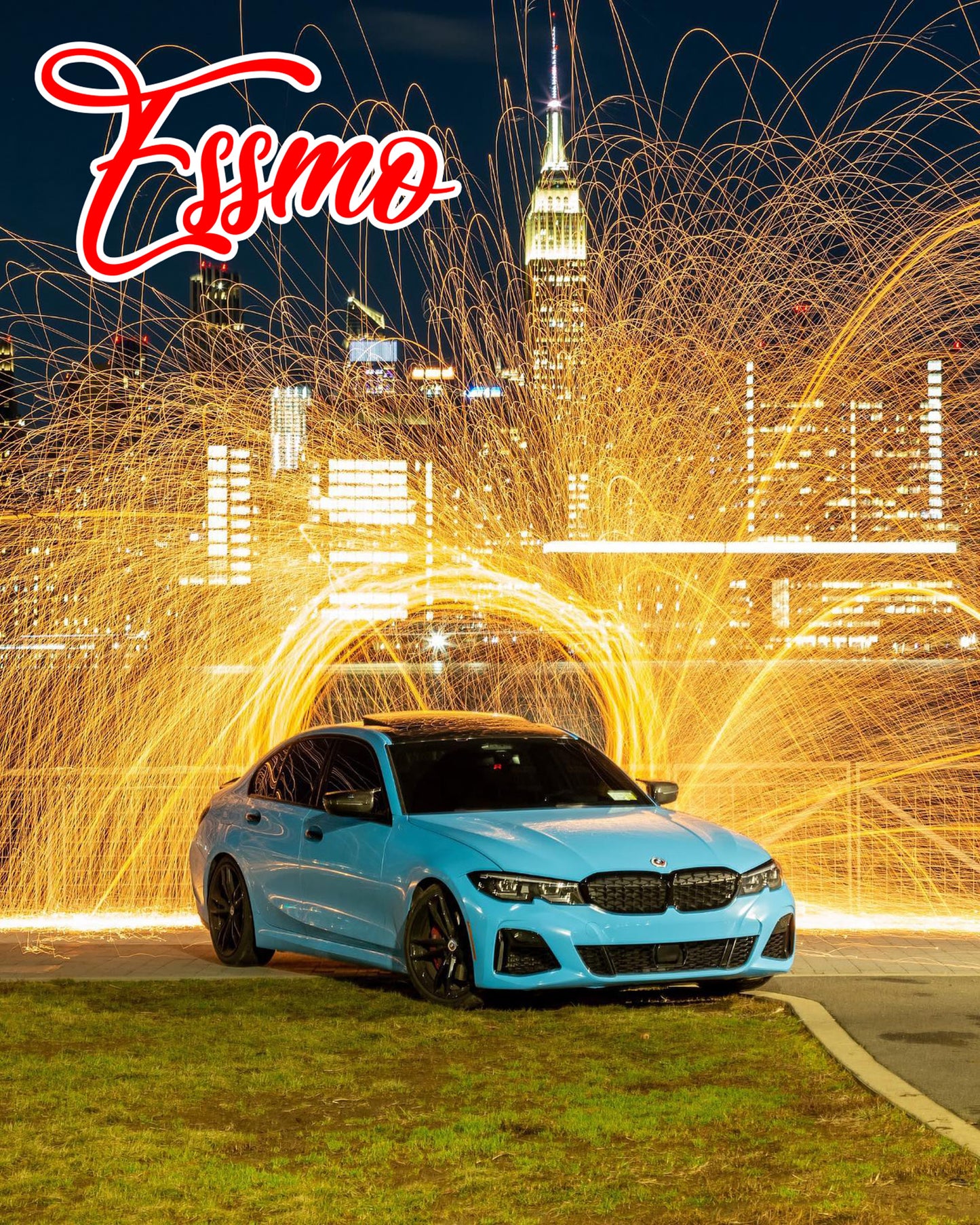 PET Super Gloss Baby Blue Vinyl Wrap