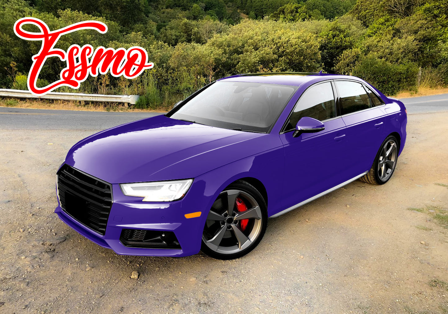 PET Super Gloss Purple Vinyl Wrap
