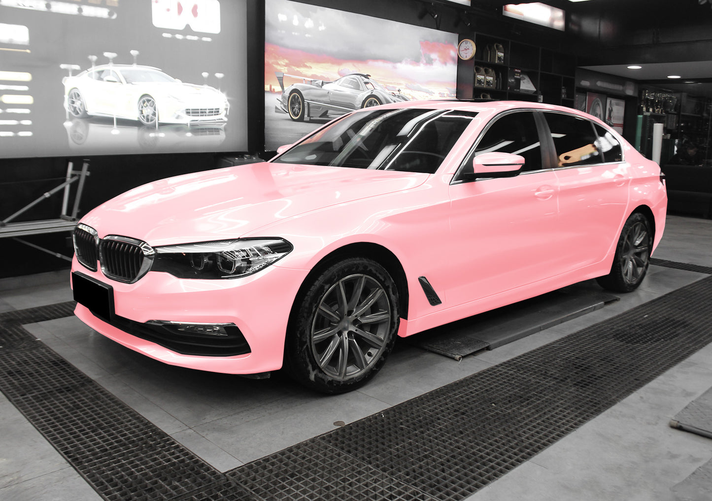 Super Gloss Metallic Cherry Blossom Pink Vinyl Wrap