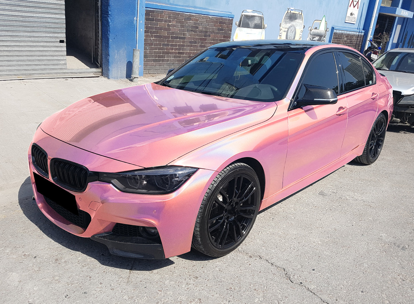 Laser Flip Gloss Pink Vinyl Wrap