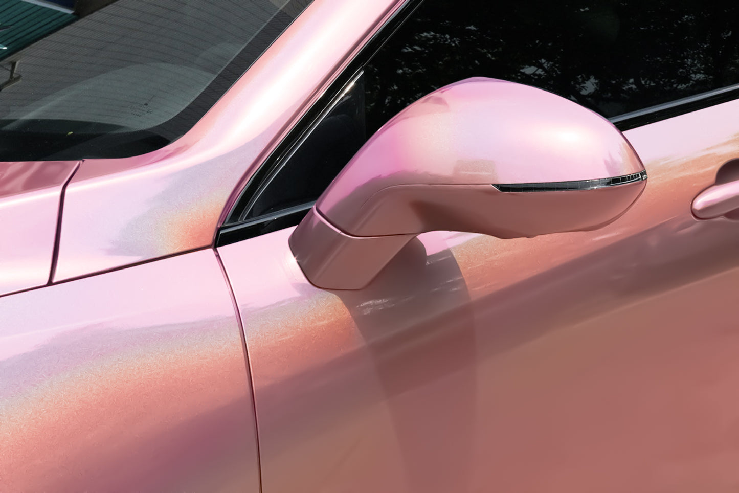 Laser Flip Gloss Pink Vinyl Wrap