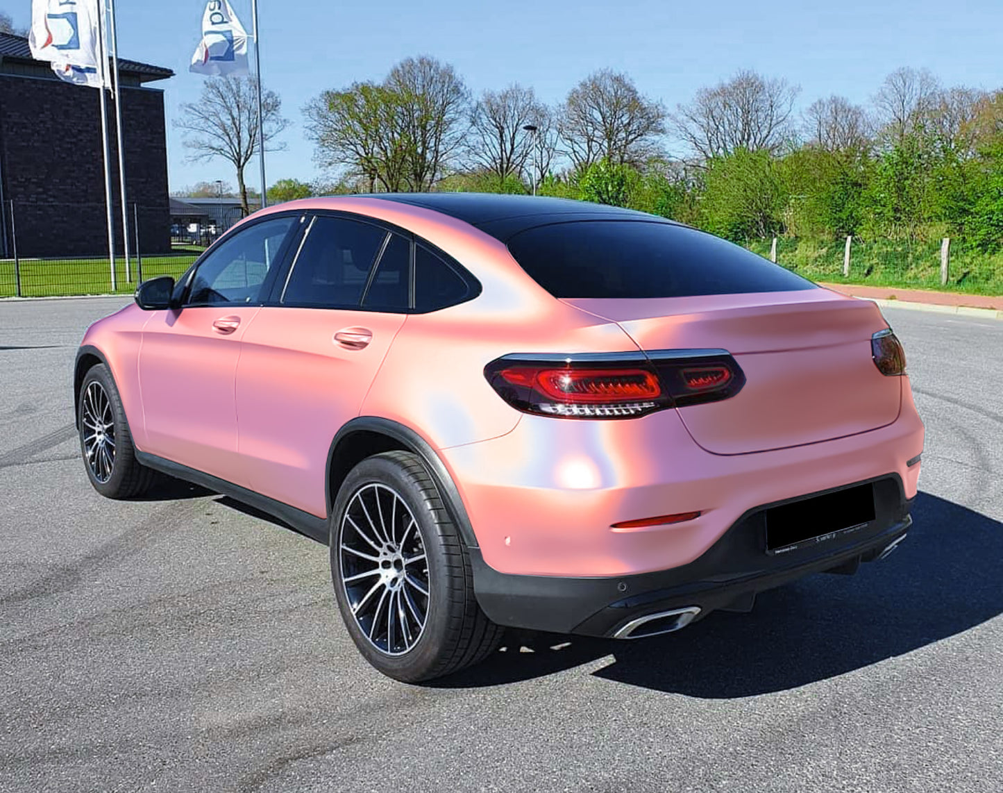Laser Flip Gloss Pink Vinyl Wrap