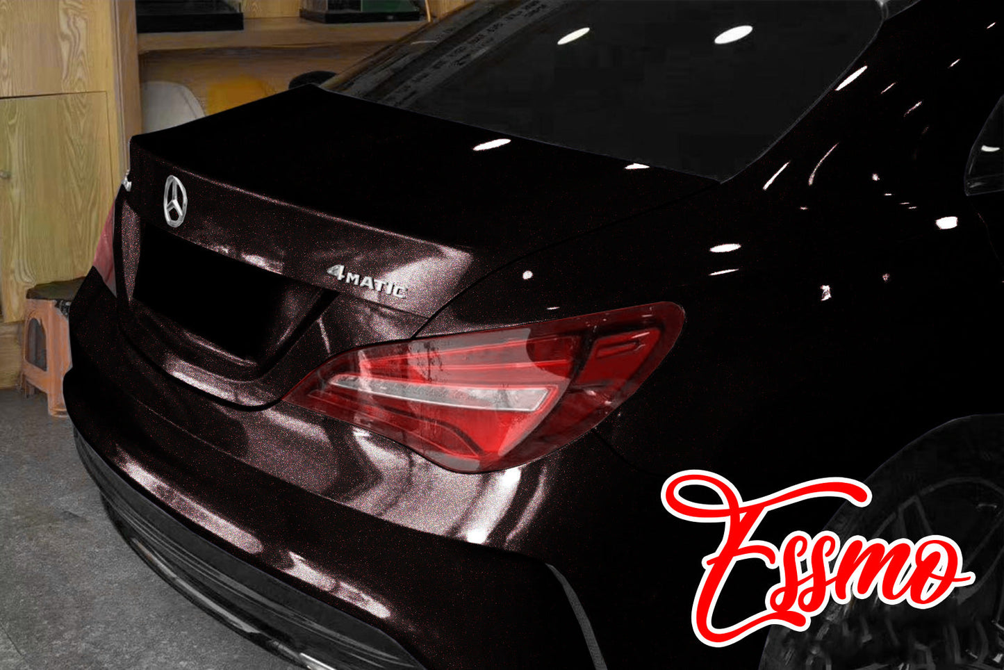 PET Galaxy Dust Gloss Phantom Rose Black Color Shift Vinyl Wrap