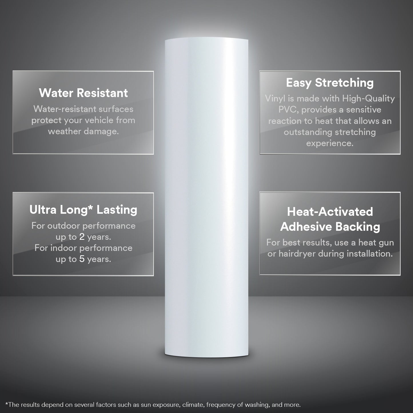 Gloss Pearl White to Red Vinyl Wrap