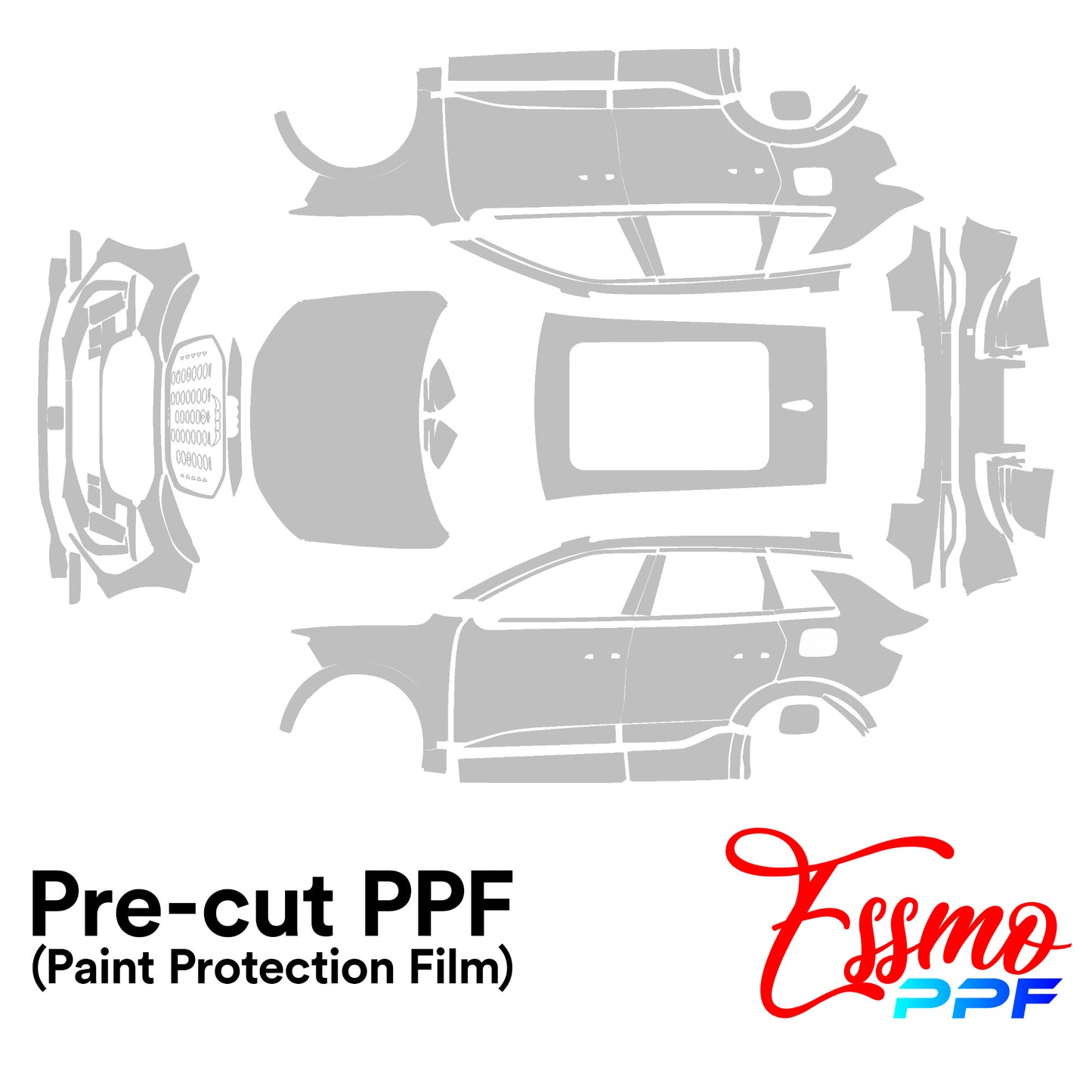 2025 Audi Q6 e-Tron SUV S-Line PPF Paint Protection Film Clear Pre Cut