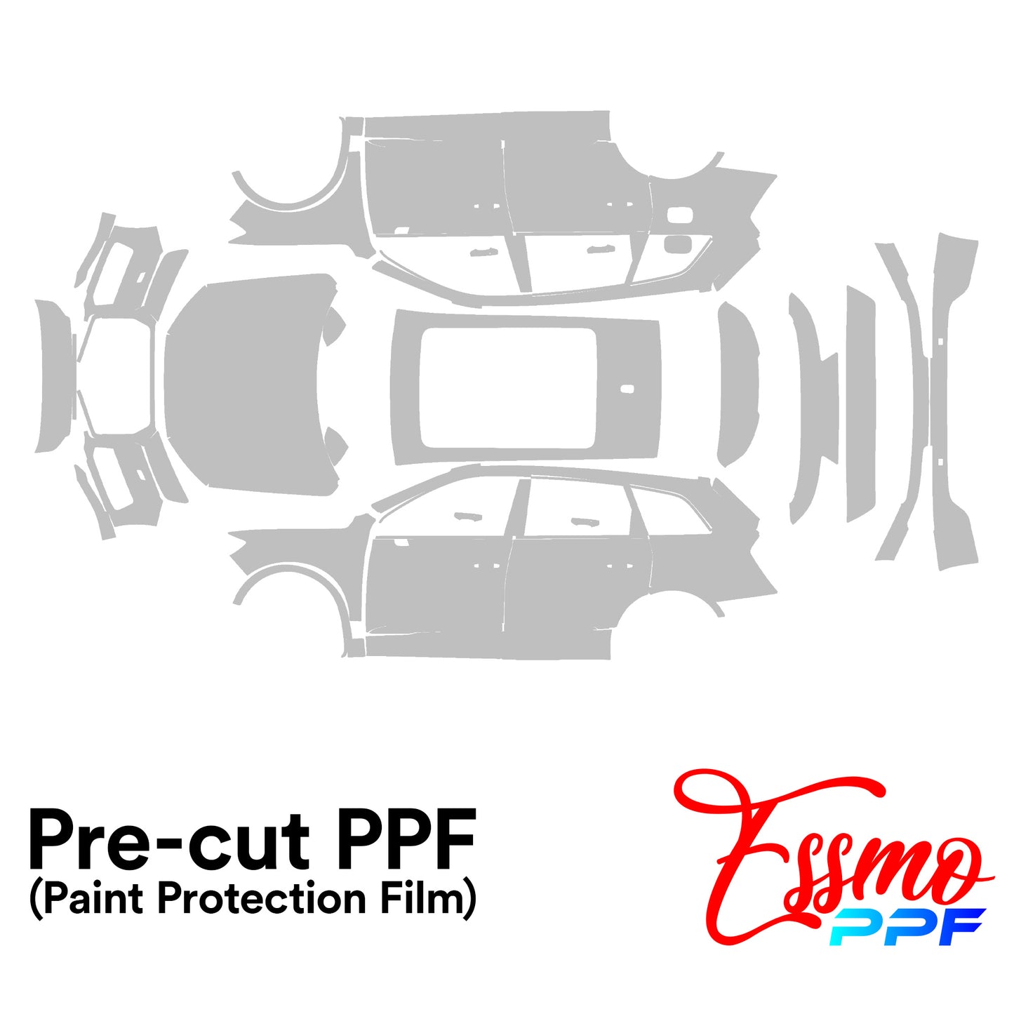 2016 Audi Q7 Base PPF Paint Protection Film Clear Pre Cut