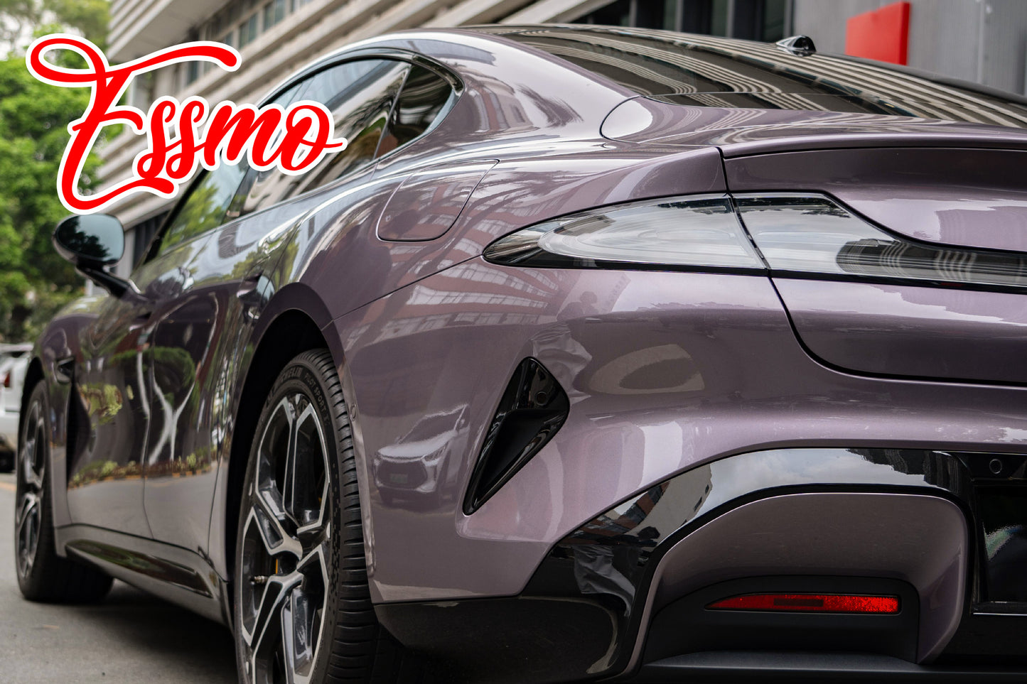 PET Super Gloss Metallic Luminous Violet Vinyl Wrap