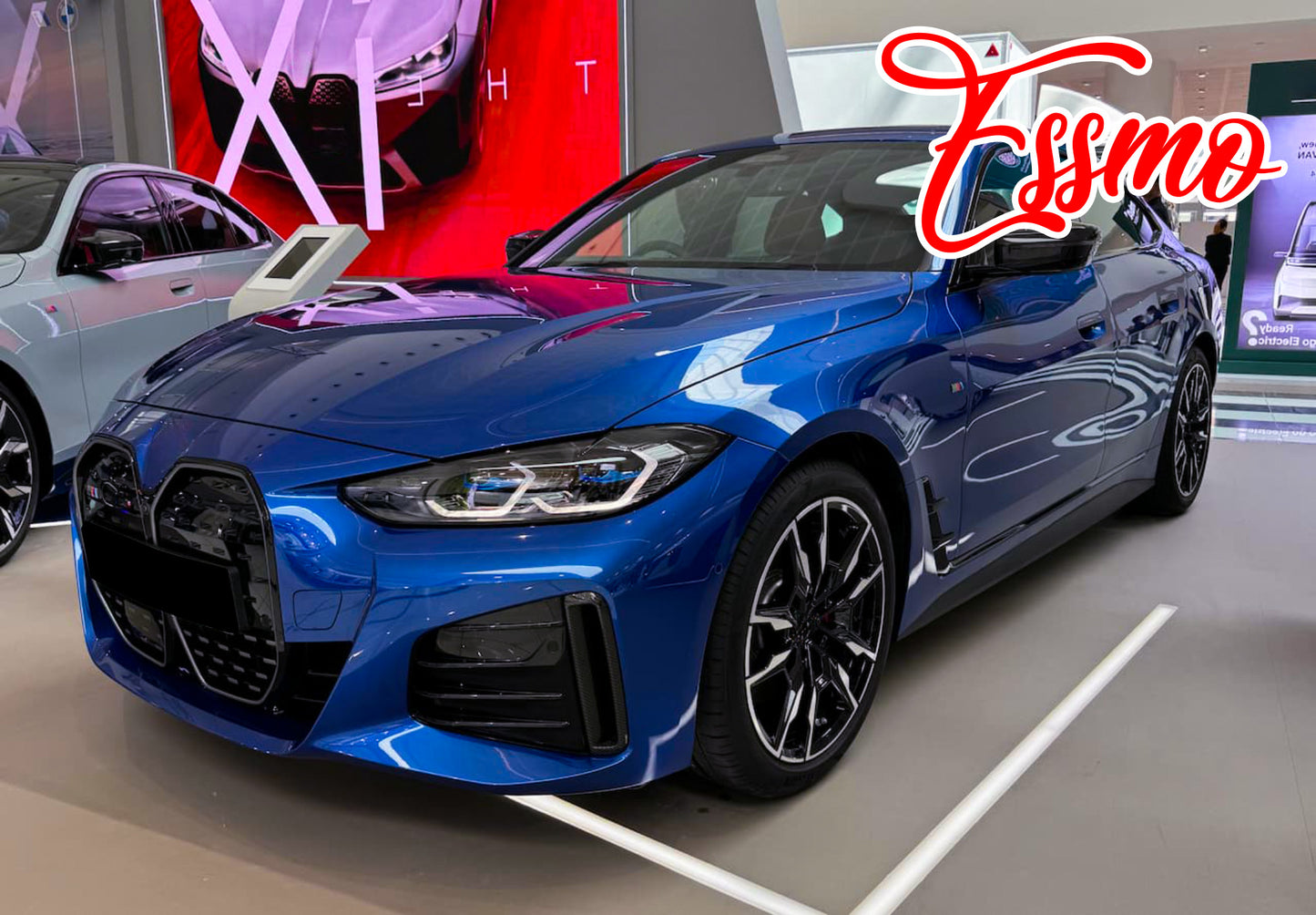 PET Super Gloss Metallic Portimao Blue Vinyl Wrap