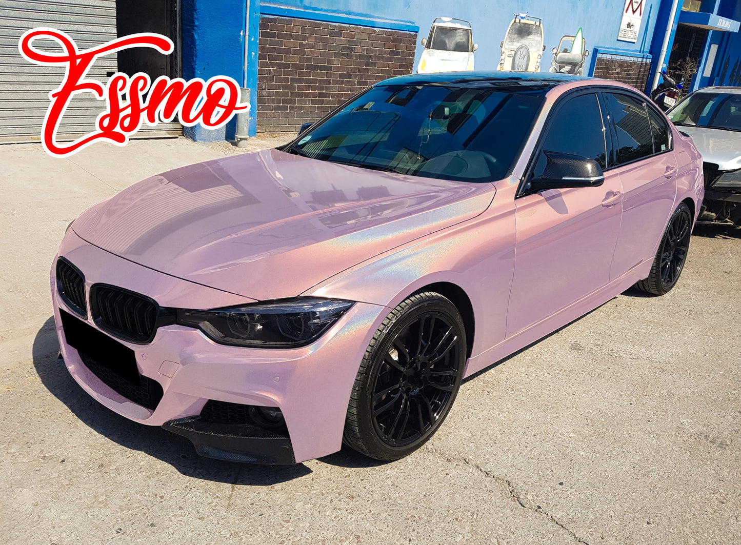 PET Laser Flip Gloss Pink Vinyl Wrap