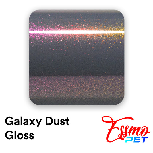 PET Galaxy Dust Gloss Phantom Gray Red Color Shift Vinyl Wrap