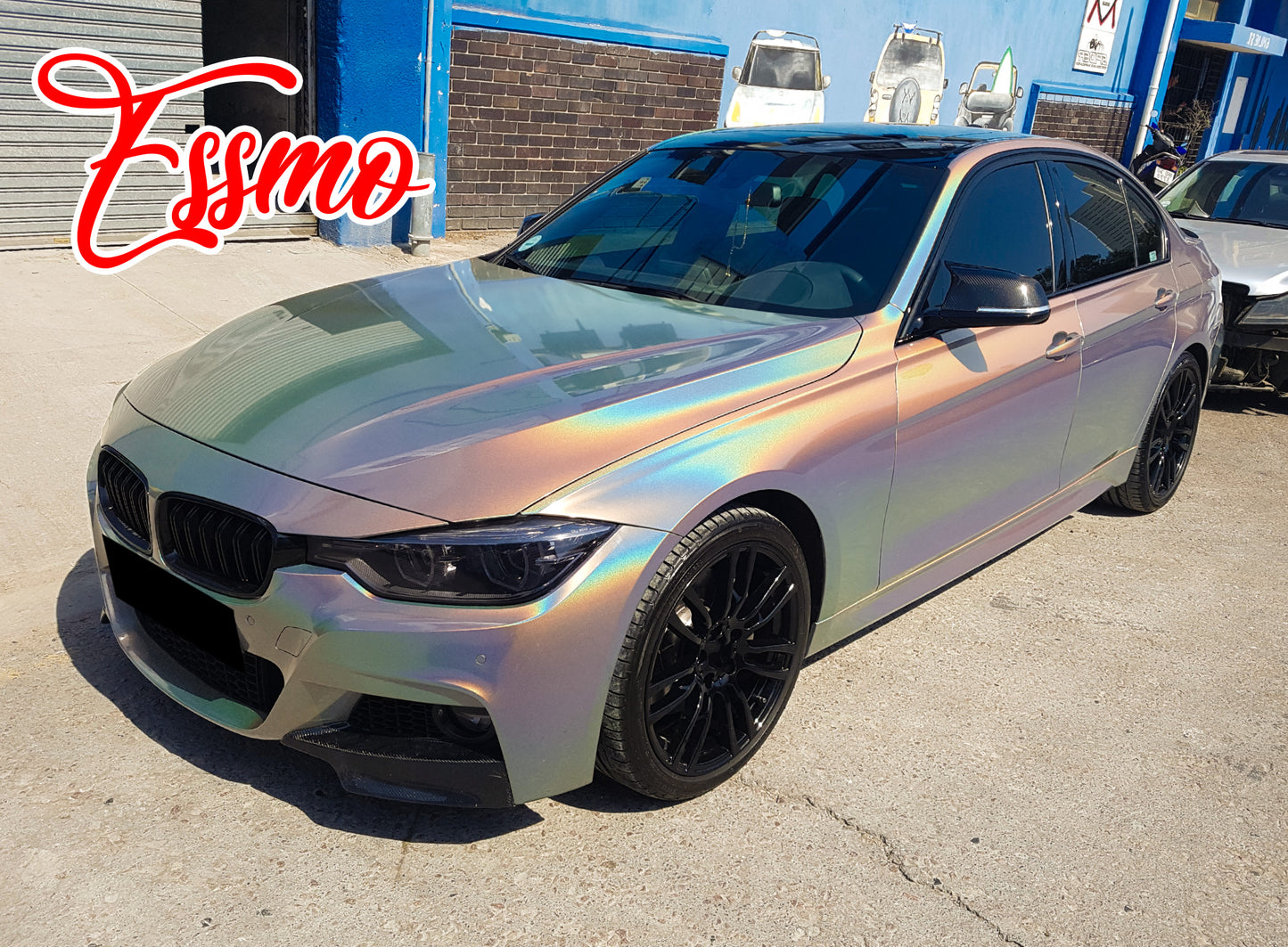 PET Laser Flip Gloss Silver Vinyl Wrap